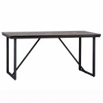 Baxter 1.6m Dining Table -Teak & Iron