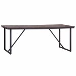 Baxter 2m Dining Table -Teak & Iron