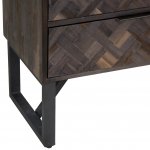 Baxter 6 Drawer Chest -Teak & Iron