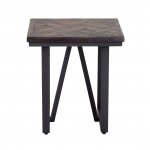 Baxter Lamp Table -Teak & Iron