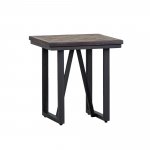 Baxter Lamp Table -Teak & Iron