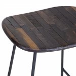 Baxter Stool -Teak & Iron