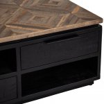 Bexton 2 Drawer Coffee Table -Teak