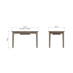 Foxton 1.25m Extending Table