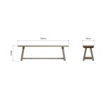 Foxton 1.6m Bench