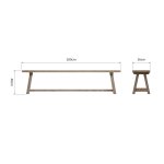 Foxton 2m Bench