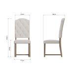 Foxton Fabric Dining Chair (Pair)