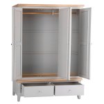 Eton 3 Door Wardrobe - Grey