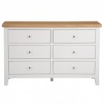 Eton 6 Drawer Chest - White