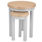 Eton Round Nest Of 2 Tables - Grey