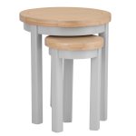 Eton Round Nest Of 2 Tables - Grey