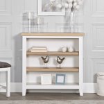 Eton Small Wide Bookcase - White