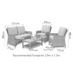 Maze Winchester Heritage Square Sofa Set