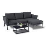 Maze - Outdoor Pulse Chaise Sofa Set - Charcoal