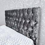 3ft Divan Bed - Large Diamante Headboard