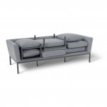 Maze - Outdoor Pulse Chaise Sofa Set - Flanelle