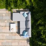 Maze - Outdoor Pulse Chaise Sofa Set - Lead Chine