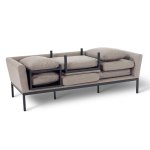 Maze - Outdoor Pulse Chaise Sofa Set - Taupe