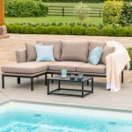 Maze - Outdoor Pulse Chaise Sofa Set - Taupe