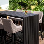 Maze - Outdoor Regal 6 Seat Rectangular Bar Set - Taupe