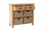 Ranby Oak Dining & Occasional 2 Drawer 4 Basket Unit