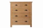 Ranby Oak Bedroom 2 Over 3 Chest