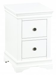 Swanley White Bedroom Bedside Cabinet