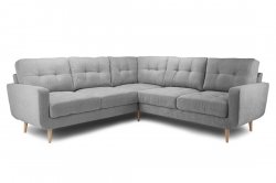 Athens 2cr2 Corner Sofa - Grey Fabric