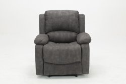 Barcelona Reclining Armchair - Grey Fabric