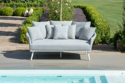 Maze - Outdoor Fabric Ark Daybed - Lead Chine