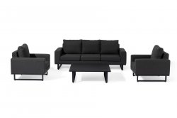 Maze - Outdoor Ethos 3 Seat Sofa Set- Charcoal