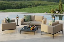 Maze Outdoor - Eve 2 Seat Sofa Set- Taupe