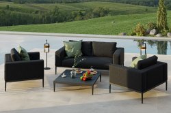 Maze Outdoor - Eve 2 Seat Sofa Set- Charcoal