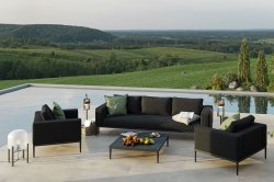 Maze Outdoor - Eve 3 Seat Sofa Set- Charcoal