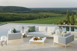 Maze Outdoor - Eve 3 Seat Sofa Set- Lead Chine