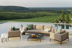 Maze Outdoor - Eve 3 Seat Sofa Set- Taupe