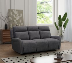 Kilkee Power Reclining 3 Seat Sofa - Grey