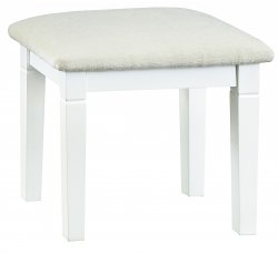 Swanley White Bedroom Stool