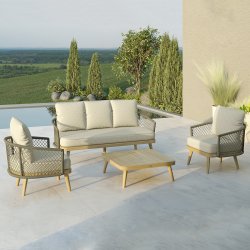 Maze Rope Bali 3 Seat Sofa Set