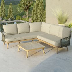 Maze Rope Bali Corner Sofa Set