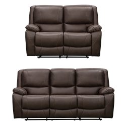 Wicklow Reclining 3+2 Sofa Set - Brown