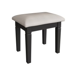 Swanley Midnight Grey Bedroom Stool