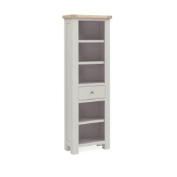 Sandwell Slim Bookcase - Stone Grey