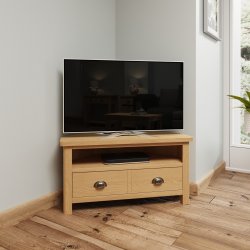 Ranby Oak Dining & Occasional Corner TV Unit