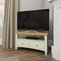 Garton White Dining & Occasional Corner TV Unit