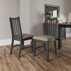 Pair of GA Dining Grey Chair