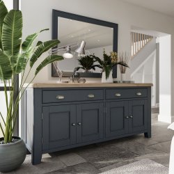 Haxby Painted Dining & Occasional 4 Door Sideboard - Blue