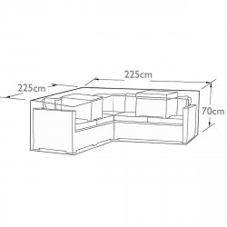 Outdoor Cover for Corner Group (L-Shaped)