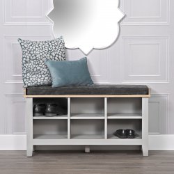 Eton Hall Bench - Grey