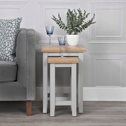 Eton Nest Of 2 Tables - Grey